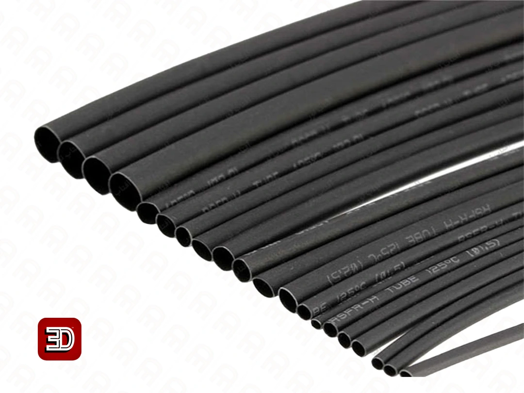 وارنیش حرارتی سایز 7 میلی‌متر یک متری مشکی