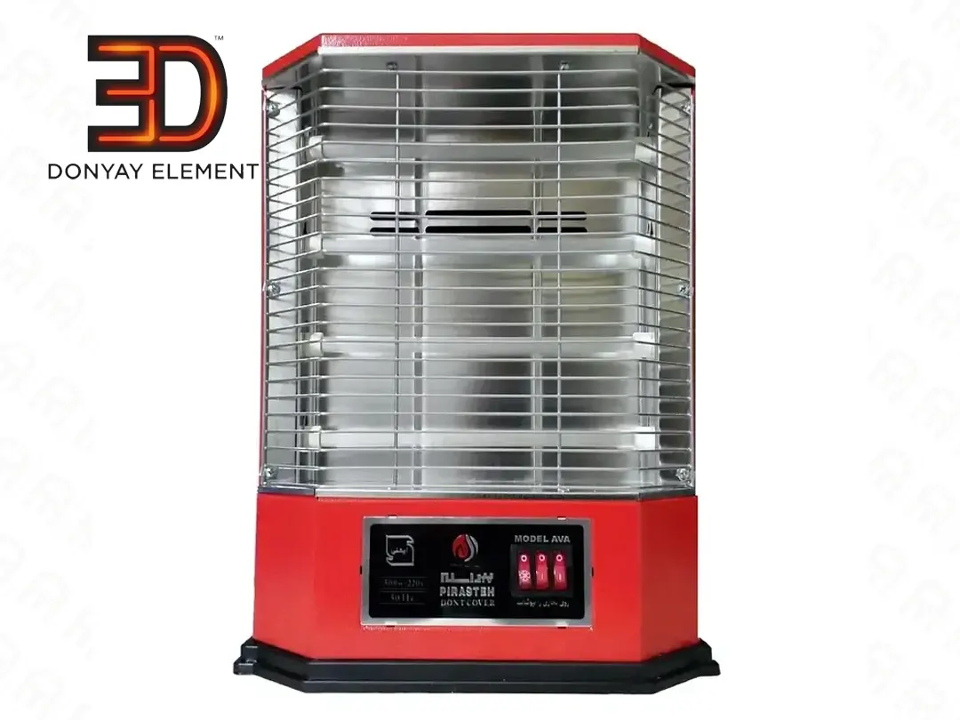 بخاری برقی چهار شعله فن دار پیراسته مدل AVA