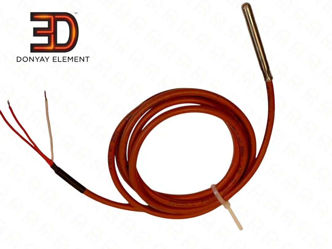 ترموکوپل پی تی 100 سه سیم طول غلاف 5 سانت 6 میلی متر