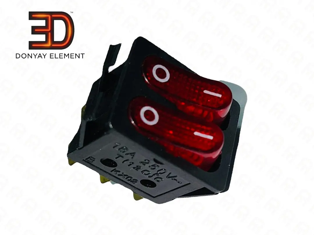 کلید دو پل چراغ دار