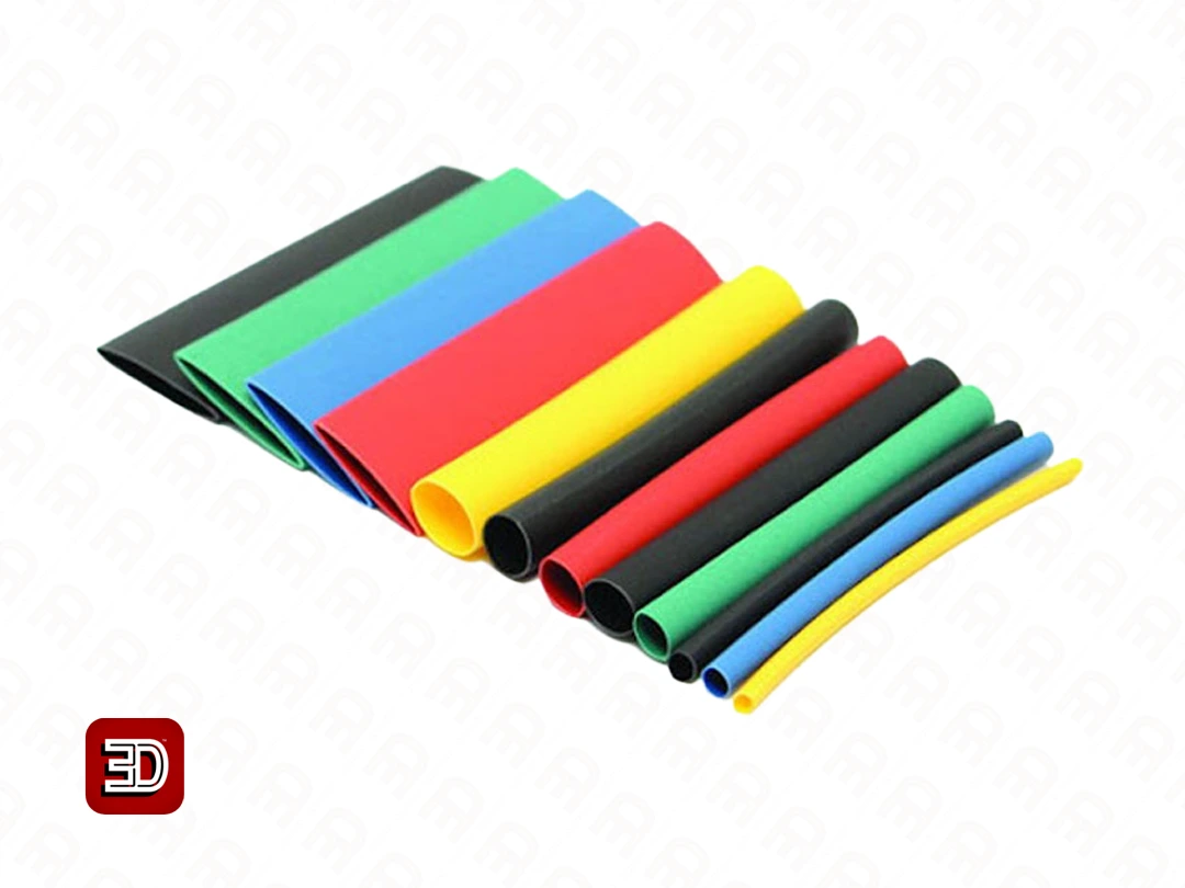 وارنیش حرارتی سایز 3 میلی‌متر یک متری رنگی